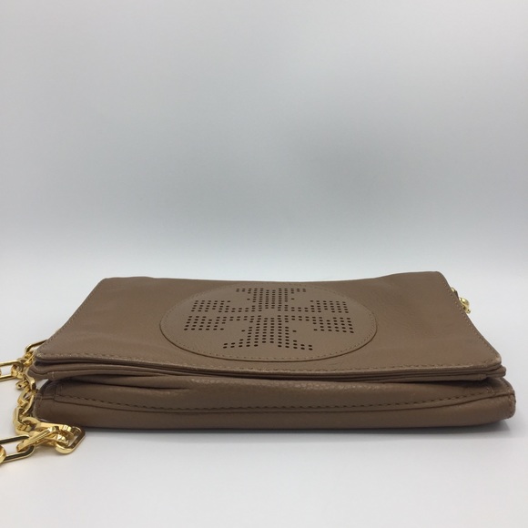 Tory Burch Taupe Leather Convertible Bag - Picture 10 of 16